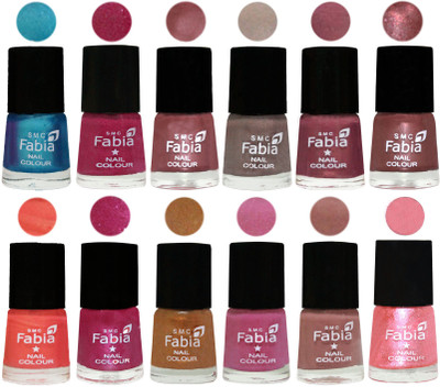 Fabia Premium Shine & Glossy Nail Polish Collection Shades (12 Pcs Combo) Denim-Hot Magenta-Lip-Light Beige-Dusty Pink-Dark Red Chrome-Peach-Light Magenta-Golden -Light Plum-Nude-Jerry Peach(Pack of 12)
Fabia Premium Shine & Glossy Nail Polish Collection Shades (12 Pcs Combo) Denim-Hot Magenta-Lip-Light Beige-Dusty Pink-Dark Red Chrome-Peach-Light Magenta-Golden -Light Plum-Nude-Jerry Peach(Pack of 12)