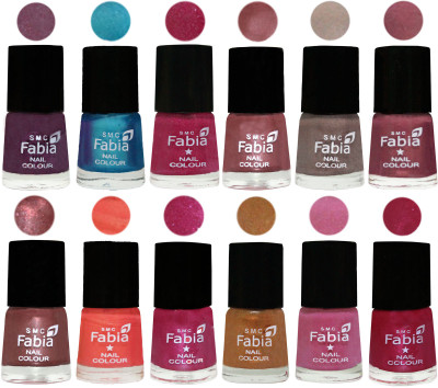 Fabia Premium Collection 12 Piece Color Nail Polish Shades Light Jam-Denim-Hot Magenta-Lip-Light Beige-Dusty Pink-Dark Red Chrome-Peach-Light Magenta-Golden -Light Plum-Cherry Pink(Pack of 12)
Fabia Premium Collection 12 Piece Color Nail Polish Shades Light Jam-Denim-Hot Magenta-Lip-Light Beige-Dusty Pink-Dark Red Chrome-Peach-Light Magenta-Golden -Light Plum-Cherry Pink(Pack of 12)