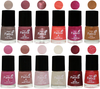 Fabia Premium Lacquer Extra Shine Nail Polish Shades Of (12 Pcs Nail Polish) Light Beige-Dusty Pink-Dark Red Chrome-Peach-Light Magenta-Golden -Light Plum-Nude-Lychee-Light Cream-Maroon-Jerry Pink(Pack of 12)
Fabia Premium Lacquer Extra Shine Nail Polish Shades Of (12 Pcs Nail Polish) Light Beige-Dusty Pink-Dark Red Chrome-Peach-Light Magenta-Golden -Light Plum-Nude-Lychee-Light Cream-Maroon-Jerry Pink(Pack of 12)