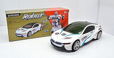nvcollections Robot Transformer Car 2-In-1 "Robot to Car Converting" with light & Music(White)
nvcollections Robot Transformer Car 2-In-1 "Robot to Car Converting" with light & Music(White)