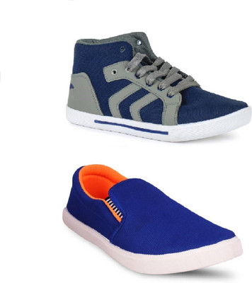 STYLIVO Combo Pack of 2 Sneaker with Loafer For Men's Casuals For Men(Blue, Grey, Orange
STYLIVO Combo Pack of 2 Sneaker with Loafer For Men's Casuals For Men(Blue, Grey, Orange