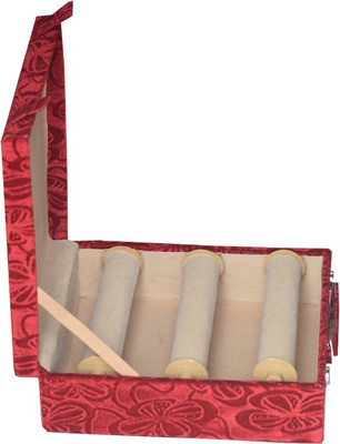 Aadhya designer 3 rod bangle storage (Maroon) Vanity Box(Maroon)