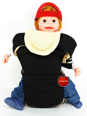 Aayat Kids Smart Rich Strong 03 Baby Carrier(Black, Front Carry facing in)