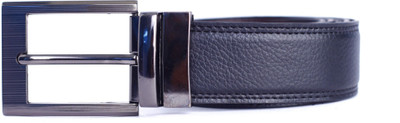 Sphiron Men Black Genuine Leather Belt