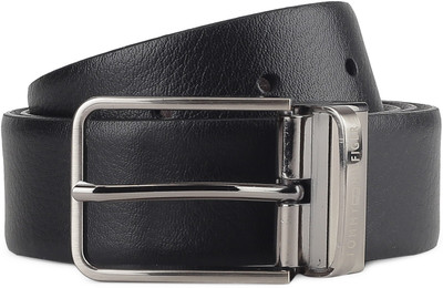 Tommy Hilfiger Men Black, Brown Genuine Leather Belt