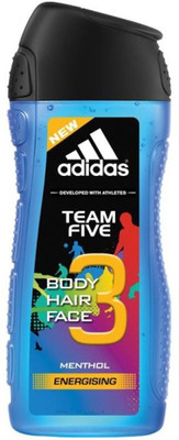 ADIDAS Team Five 3 in 1 (Body, Hair & Face) Shower Gel(400 ml)