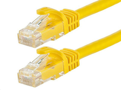 Molex CAT6 7ft Xover Yellow Patch Cable(Compatible with Networking, Yellow)