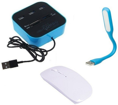 durReey Set of Multi connectivity USB Hub, Wireless mouse with Mini Flexible USB LED Light Lamp for Laptop Computer Keyboard Reading Notebook 3EBU21 Combo Set(Multicolor)
durReey Set of Multi connectivity USB Hub, Wireless mouse with Mini Flexible USB LED Light Lamp for Laptop Computer Keyboard Reading Notebook 3EBU21 Combo Set(Multicolor)