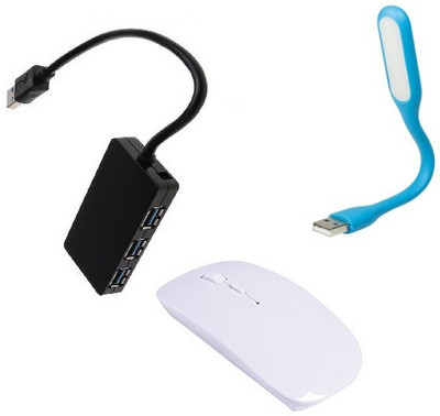 durReey Set of Multi connectivity USB Hub, Wireless mouse with Mini Flexible USB LED Light Lamp for Laptop Computer Keyboard Reading Notebook 3EBU27 Combo Set(Multicolor)
durReey Set of Multi connectivity USB Hub, Wireless mouse with Mini Flexible USB LED Light Lamp for Laptop Computer Keyboard Reading Notebook 3EBU27 Combo Set(Multicolor)