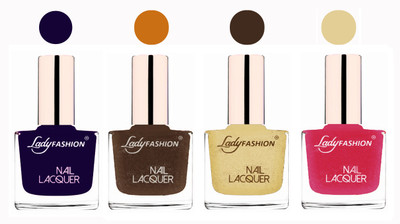 Lady Fashion Ultra High Shine Long Stay Nail Polish Blue,Mettalic Brown,Mettalic Gold,Mettalic Pink(Pack of 4)
Lady Fashion Ultra High Shine Long Stay Nail Polish Blue,Mettalic Brown,Mettalic Gold,Mettalic Pink(Pack of 4)
