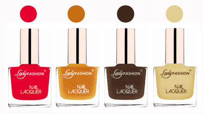 Lady Fashion Ultra High Shine Long Stay Nail Polish Sweet Red,Golden,Mettalic Brown,Mettalic Gold(Pack of 4)
Lady Fashion Ultra High Shine Long Stay Nail Polish Sweet Red,Golden,Mettalic Brown,Mettalic Gold(Pack of 4)