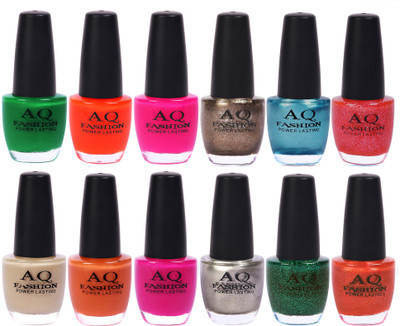 AQ Fashion in New 12 Beautiful colors nail polish Combo Set No.238 Multicolor(Pack of 12)
AQ Fashion in New 12 Beautiful colors nail polish Combo Set No.238 Multicolor(Pack of 12)