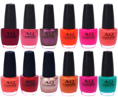 AQ Fashion in New 12 Beautiful colors nail polish Combo Set No.206 Multicolor(Pack of 12)
AQ Fashion in New 12 Beautiful colors nail polish Combo Set No.206 Multicolor(Pack of 12)