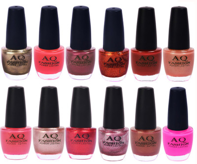AQ Fashion in New 12 Beautiful colors nail polish Combo Set No.252 Multicolor(Pack of 12)
AQ Fashion in New 12 Beautiful colors nail polish Combo Set No.252 Multicolor(Pack of 12)
