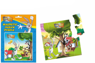Looney Tunes Magnetic Jigsaw Puzzle cum Fridge Magnet(9 Pieces)