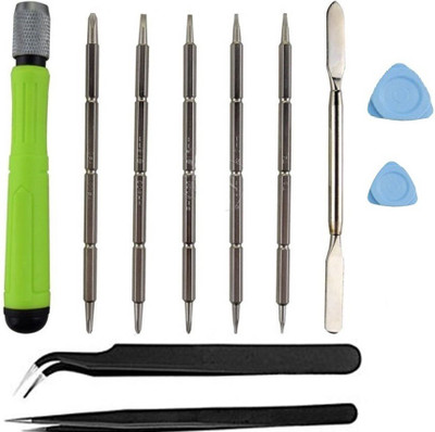WOWSOME tool kit for laptop, PDA and mobile repairing with spudger, opners and ESD straight and curved tweezers Standard Screwdriver Set(Pack of 11), Multicolor
WOWSOME tool kit for laptop, PDA and mobile repairing with spudger, opners and ESD straight and curved tweezers Standard Screwdriver Set(Pack of 11), Multicolor