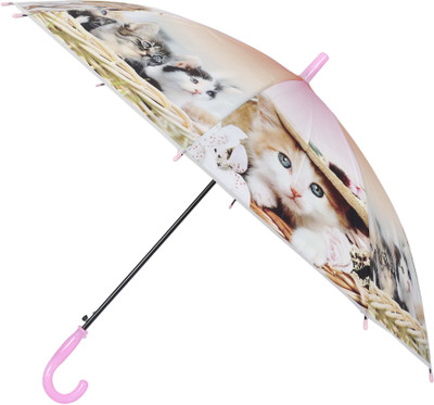 FabSeasons Kids Fancy U Umbrella(Pink)