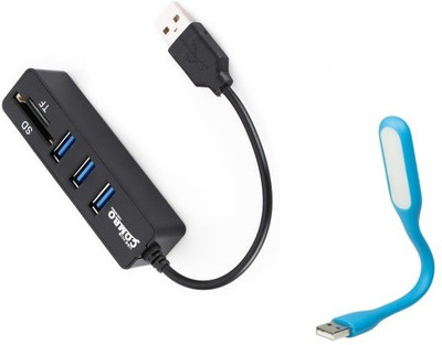 durReey Set of Multi connectivity USB Hub with Mini Flexible USB LED Light Lamp for Laptop Computer Keyboard Reading Notebook E12BU USB Hub, Led Light(Blue, Black)
durReey Set of Multi connectivity USB Hub with Mini Flexible USB LED Light Lamp for Laptop Computer Keyboard Reading Notebook E12BU USB Hub, Led Light(Blue, Black)