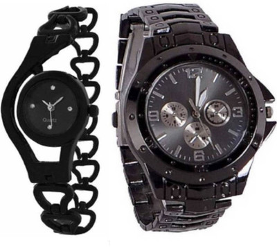SD SHOP New Sty1e Ana1og Black Chain SD4329 Watch - For Couple