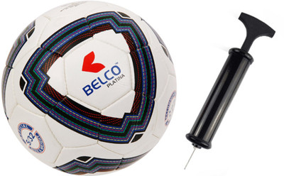 BELCO Platina Football With Ait Pump Football Kit