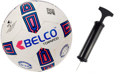 BELCO Tornado-2 Soccer Ball With Air Pump Football - Size: (Pack of 2, Multicolor, White blue
BELCO Tornado-2 Soccer Ball With Air Pump Football - Size: (Pack of 2, Multicolor, White blue