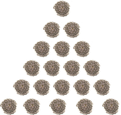 Fabric and Lace BT080D Metal Buttons(Pack of 20)