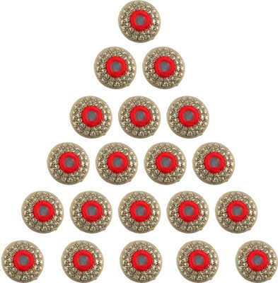Fabric and Lace BT075A Metal Buttons(Pack of 20)