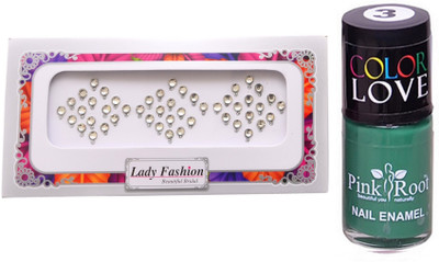 Pink Root Nail Polish No. 03 (15ml) Lady Fashion No. 06 Stone Bindi(Set of 2)
Pink Root Nail Polish No. 03 (15ml) Lady Fashion No. 06 Stone Bindi(Set of 2)