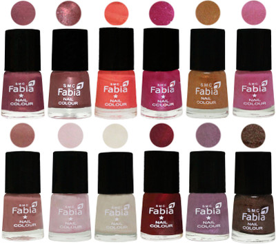 Fabia Premium Collection 12 Piece Color Nail Polish Shades Dusty Pink-Dark Red Chrome-Peach-Light Magenta-Golden -Light Plum-Nude-Lychee-Light Cream-Maroon-Light Violet-Dark Brown(Pack of 12)
Fabia Premium Collection 12 Piece Color Nail Polish Shades Dusty Pink-Dark Red Chrome-Peach-Light Magenta-Golden -Light Plum-Nude-Lychee-Light Cream-Maroon-Light Violet-Dark Brown(Pack of 12)