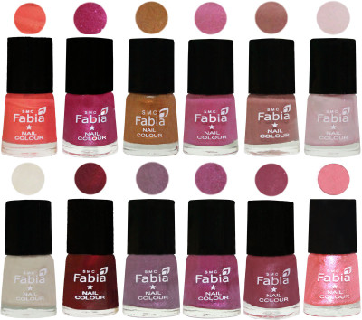 Fabia Premium Shine & Glossy Nail Polish Collection Shades (12 Pcs Combo) Peach-Light Magenta-Golden -Light Plum-Nude-Lychee-Light Cream-Maroon-Light Violet-Rani-Pink Maroonish-Jerry Peach(Pack of 12)
Fabia Premium Shine & Glossy Nail Polish Collection Shades (12 Pcs Combo) Peach-Light Magenta-Golden -Light Plum-Nude-Lychee-Light Cream-Maroon-Light Violet-Rani-Pink Maroonish-Jerry Peach(Pack of 12)