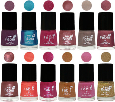 Fabia Premium Shine & Glossy Nail Polish Collection Shades (12 Pcs Combo) Light Jam-Denim-Hot Magenta-Lip-Light Beige-Dusty Pink-Dark Red Chrome-Peach-Light Magenta-Golden -Light Plum-Light Golden(Pack of 12)
Fabia Premium Shine & Glossy Nail Polish Collection Shades (12 Pcs Combo) Light Jam-Denim-Hot Magenta-Lip-Light Beige-Dusty Pink-Dark Red Chrome-Peach-Light Magenta-Golden -Light Plum-Light Golden(Pack of 12)