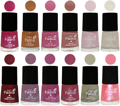 Fabia Premium Shine & Glossy Nail Polish Collection Shades (12 Pcs Combo) Light Magenta-Golden -Light Plum-Nude-Lychee-Light Cream-Maroon-Light Violet-Rani-Pink Maroonish-Oyster-Jerry Peach(Pack of 12)
Fabia Premium Shine & Glossy Nail Polish Collection Shades (12 Pcs Combo) Light Magenta-Golden -Light Plum-Nude-Lychee-Light Cream-Maroon-Light Violet-Rani-Pink Maroonish-Oyster-Jerry Peach(Pack of 12)