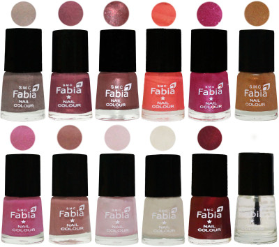 Fabia Premium Collection 12 Piece Color Nail Polish Shades Light Beige-Dusty Pink-Dark Red Chrome-Peach-Light Magenta-Golden -Light Plum-Nude-Lychee-Light Cream-Maroon-Top Coat(Pack of 12)
Fabia Premium Collection 12 Piece Color Nail Polish Shades Light Beige-Dusty Pink-Dark Red Chrome-Peach-Light Magenta-Golden -Light Plum-Nude-Lychee-Light Cream-Maroon-Top Coat(Pack of 12)