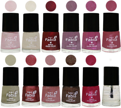 Fabia Premium Shine & Glossy Nail Polish Collection Shades (12 Pcs Combo) Lychee-Light Cream-Maroon-Light Violet-Rani-Pink Maroonish-Oyster-Nude Pink-Light pink-Dark Brown-Cherry Pink-Top Coat(Pack of 12)
Fabia Premium Shine & Glossy Nail Polish Collection Shades (12 Pcs Combo) Lychee-Light Cream-Maroon-Light Violet-Rani-Pink Maroonish-Oyster-Nude Pink-Light pink-Dark Brown-Cherry Pink-Top Coat(Pack of 12)