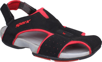 Sparx Men Black Red Casual