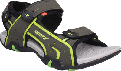 Sparx Men OliveFlourscentGreen Sports Sandals