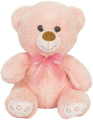 My Baby Excel Cute Teddy Bear with Ribbon - Pink Colour 34 cm - 34 cm(Pink)