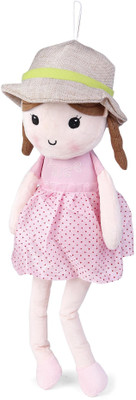 My Baby Excel Plush Doll Pink Floral Print with Hat 55 cm - 55 cm(Pink)
