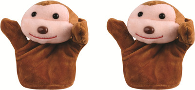 Skylofts Monkey Animal Soft Toy Hand Puppets for Kids , Multi Color (Pack of 2) - 15 cm(Multicolor)
Skylofts Monkey Animal Soft Toy Hand Puppets for Kids , Multi Color (Pack of 2) - 15 cm(Multicolor)