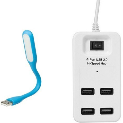 durReey Usb gadget E14BU USB Hub, Led Light(Blue, White)