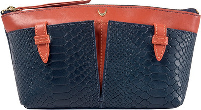 Hidesign Women Blue Genuine Leather Wallet(1 Card Slot)