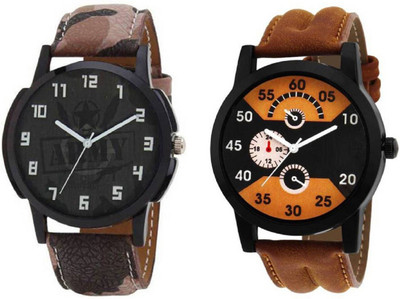 Montres New Stylish Designer Dial Leather Strap Combo Pack Of 2 MW017 Boys Watch - For Boys
Montres New Stylish Designer Dial Leather Strap Combo Pack Of 2 MW017 Boys Watch - For Boys