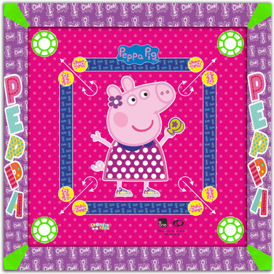 Peppa Pig Kids Carrom Board (20x20 inch) Board Game