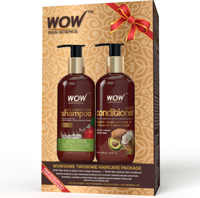 WOW Skin Science Apple Cider Vinegar Shampoo - WOWsome Twosome Hair Care Package - No Parabens & Sulphates(Set of 1)
WOW Skin Science Apple Cider Vinegar Shampoo - WOWsome Twosome Hair Care Package - No Parabens & Sulphates(Set of 1)