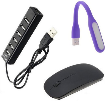 durReey Set of Multi connectivity USB Hub, Wireless mouse with Mini Flexible USB LED Light Lamp for Laptop Computer Keyboard Reading Notebook 2EPU24 Combo Set(Black, Purple)
durReey Set of Multi connectivity USB Hub, Wireless mouse with Mini Flexible USB LED Light Lamp for Laptop Computer Keyboard Reading Notebook 2EPU24 Combo Set(Black, Purple)