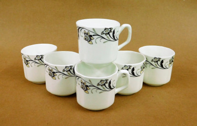 Reddish Bone China(White, Pack of 6) 
Reddish Bone China(White, Pack of 6)