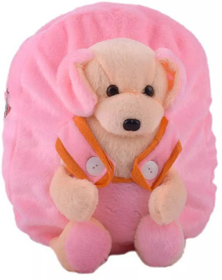 Fun & Joy Playway Kids Pink School Bag - 45 cm(Pink)