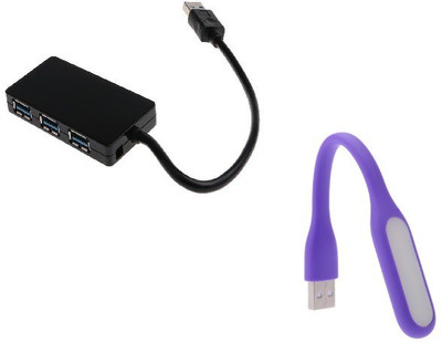 durReey Set of Multi connectivity USB Hub with Mini Flexible USB LED Light Lamp for Laptop Computer Keyboard Reading Notebook 2EPU10 USB Hub, Led Light(Black, Purple)
durReey Set of Multi connectivity USB Hub with Mini Flexible USB LED Light Lamp for Laptop Computer Keyboard Reading Notebook 2EPU10 USB Hub, Led Light(Black, Purple)