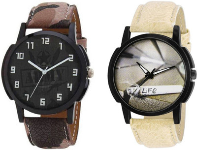 Montres New Stylish Designer Dial Leather Strap Combo Pack Of 2 MW027 Boys Watch - For Boys
Montres New Stylish Designer Dial Leather Strap Combo Pack Of 2 MW027 Boys Watch - For Boys