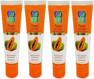 Astaberry Papaya Face wash 100ml(With Carrot & Soya Protein Extract) Pack of 4 Face Wash(400 ml)
Astaberry Papaya Face wash 100ml(With Carrot & Soya Protein Extract) Pack of 4 Face Wash(400 ml)